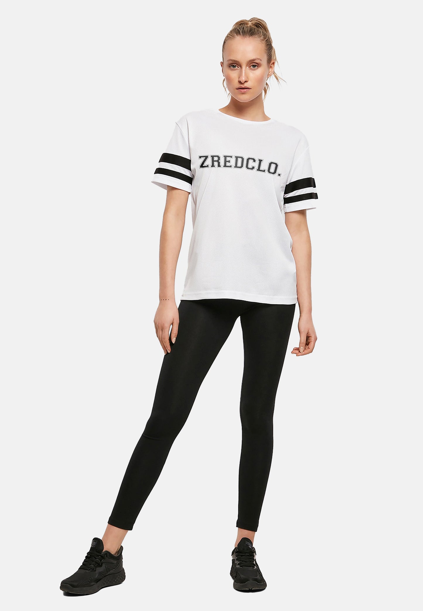 Mesh Tee - white - Damen