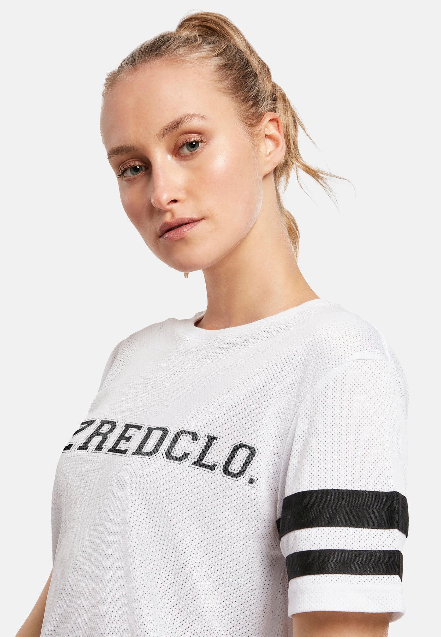 Mesh Tee - white - Damen